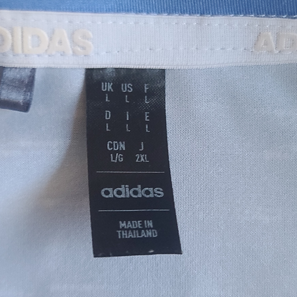 Adidas Light Blue Patterned Jacket - image 2